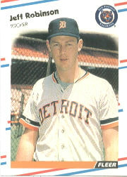 1988 Fleer Baseball Cards      068A     Jeff M. Robinson ERR#{(Stats for Jeff D.#{Robinson